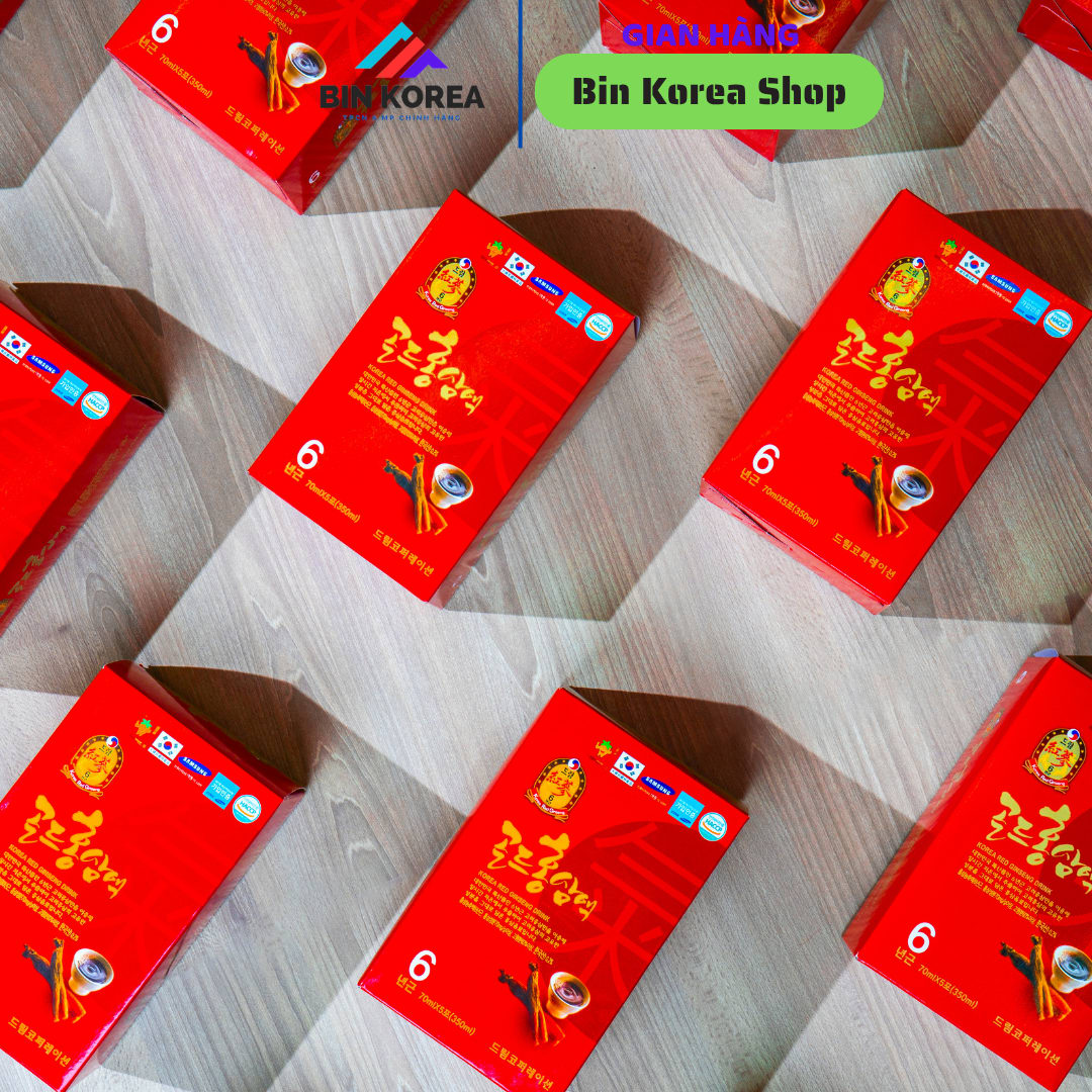 Nước Uống Hồng Sâm Hàn Quốc Korea Red Ginseng Drink Hộp 30 Gói x 70ml thumbnail 2