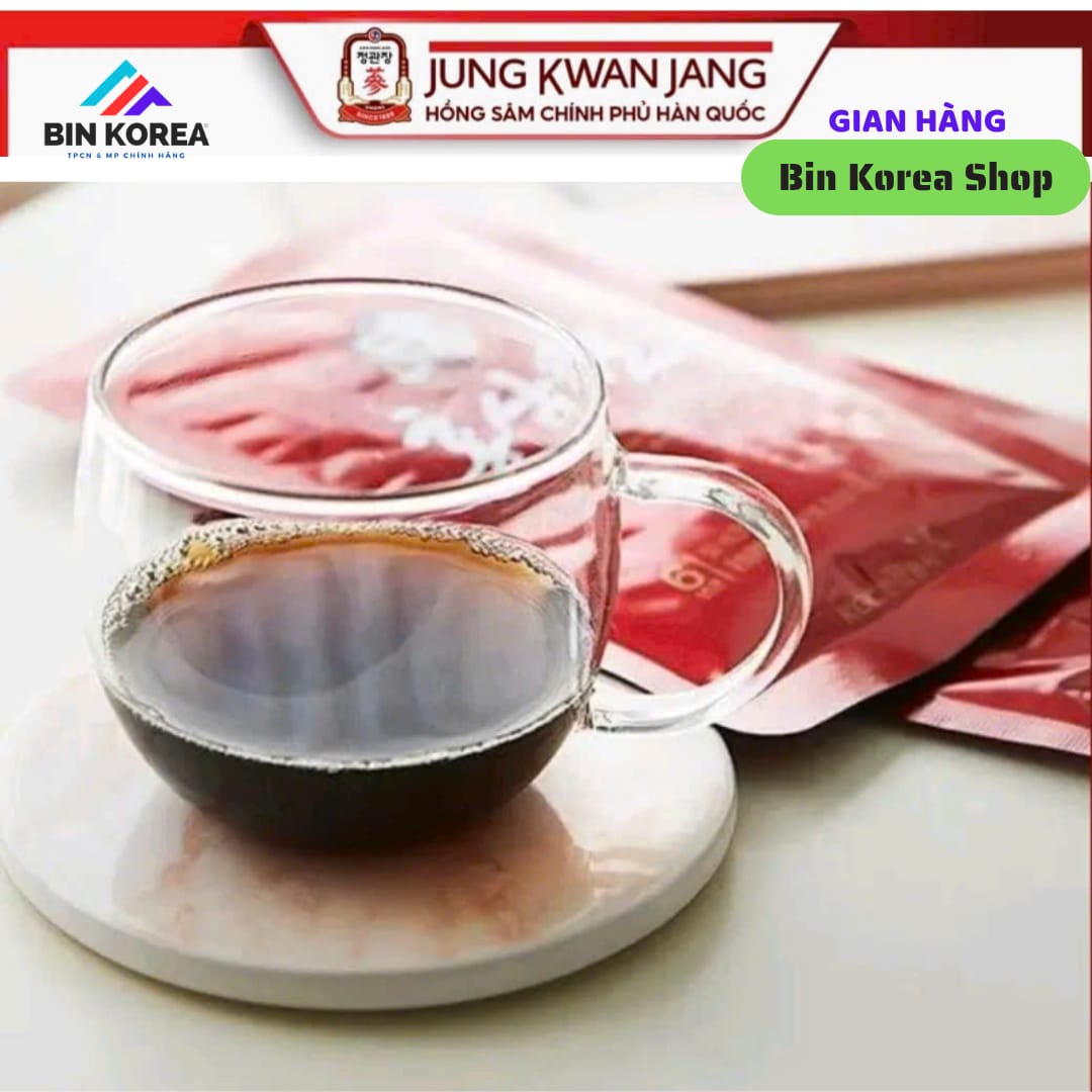 TPBVSK Nước Uống Hồng Sâm Pha Sẵn Jung Kwan Jang KGC Hong Sam Won Pouch Hộp 30 Gói x 70ml thumbnail 4