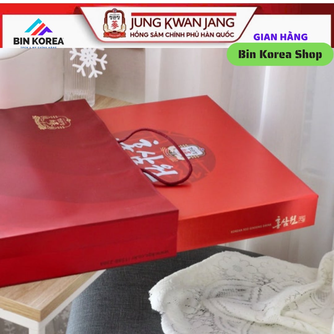 TPBVSK Nước Uống Hồng Sâm Pha Sẵn Jung Kwan Jang KGC Hong Sam Won Pouch Hộp 30 Gói x 70ml thumbnail 8