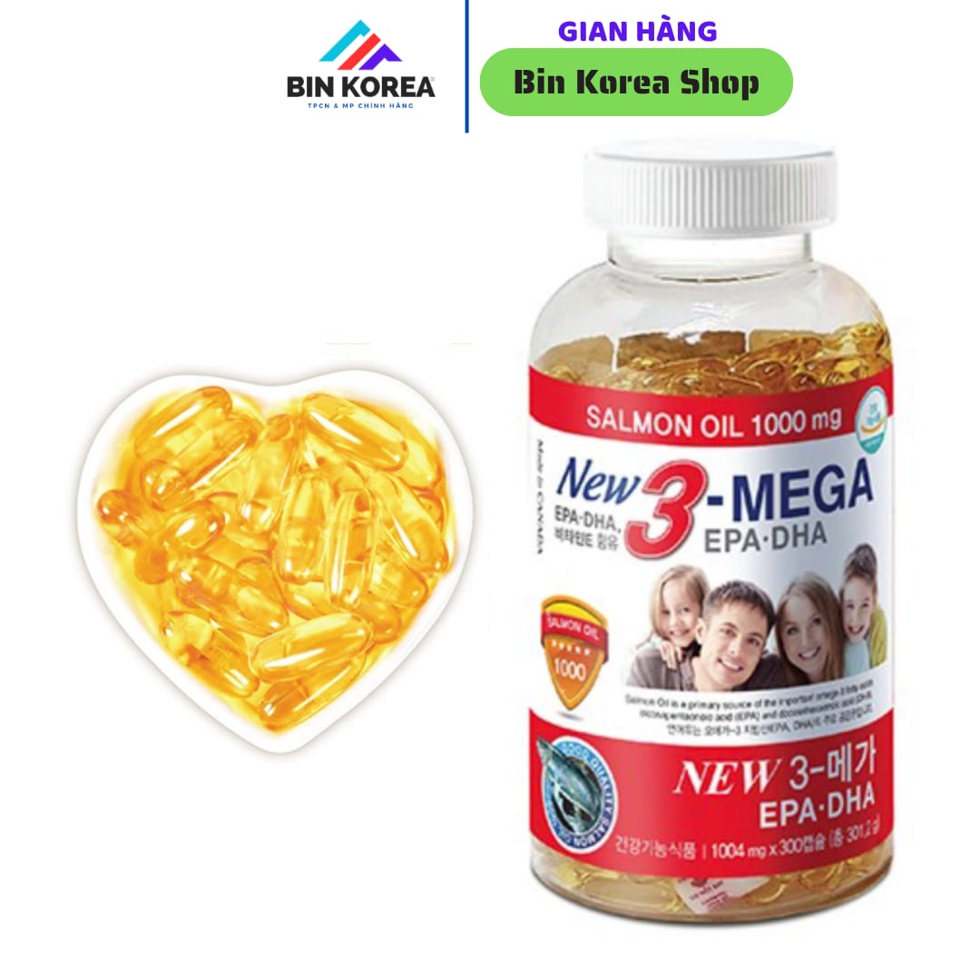 Omega-3 Dầu Cá Hồi Hộp 300 Viên x 1004mg thumbnail 5