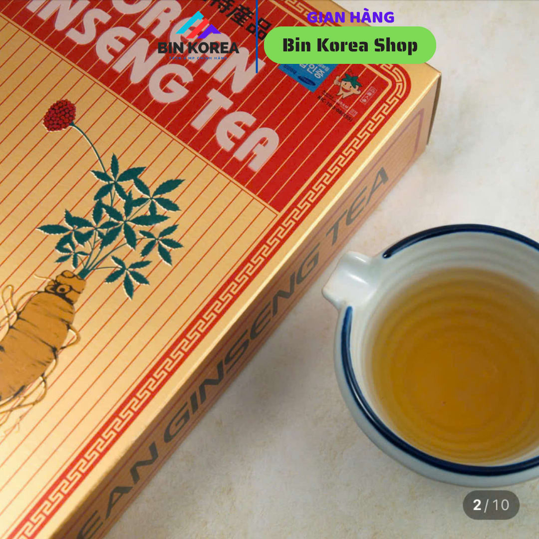 Trà Sâm Hàn Quốc Korean Ginseng Tea Hộp 100 Gói x 3 gram thumbnail 3