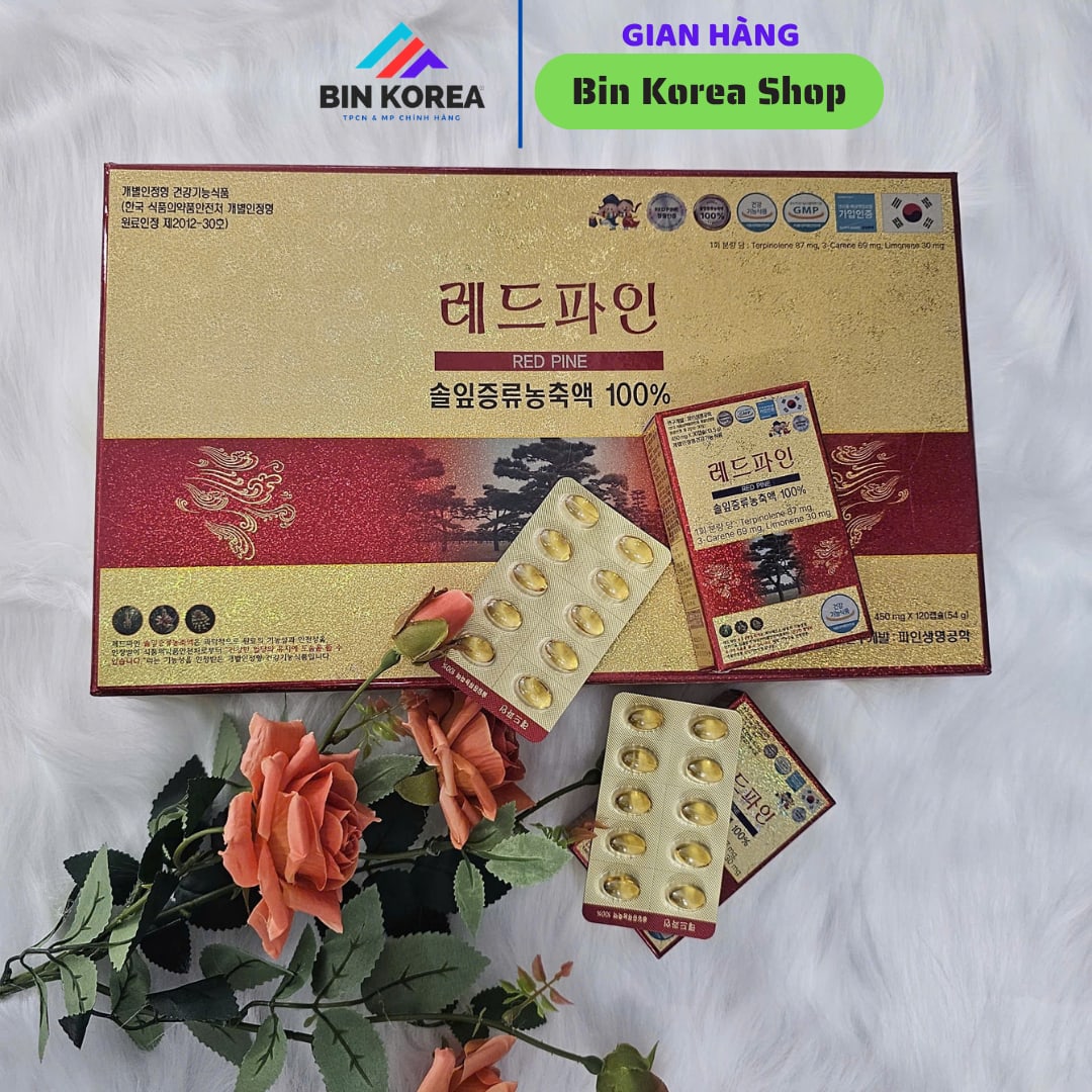 TPBVSK Viên Uống Tinh Dầu Thông Đỏ Cao Cấp 100% Red Pine Hộp 120 Viên x 450 mg thumbnail 4