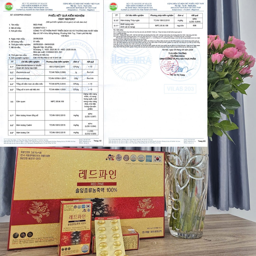 TPBVSK Viên Uống Tinh Dầu Thông Đỏ Cao Cấp 100% Red Pine Hộp 120 Viên x 450 mg thumbnail 6