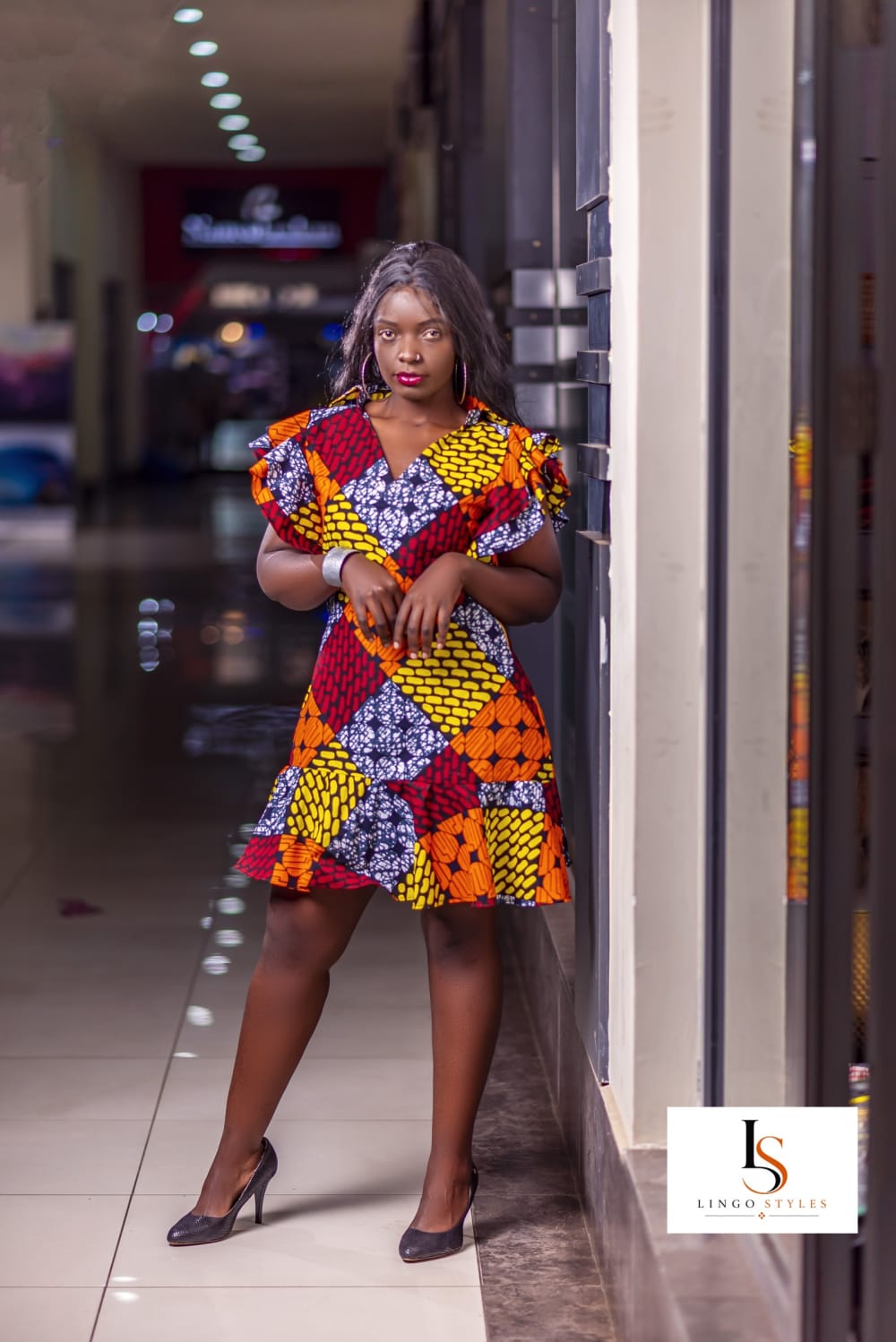 Patchwork Flare Dress