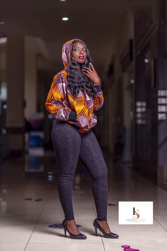 Ankara Puff-Sleeve Top