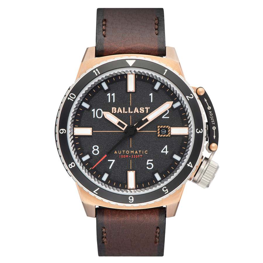 Ballast Trafalgar (Dual Time) Automatic Black Dial Mens Watch BL-3142-05