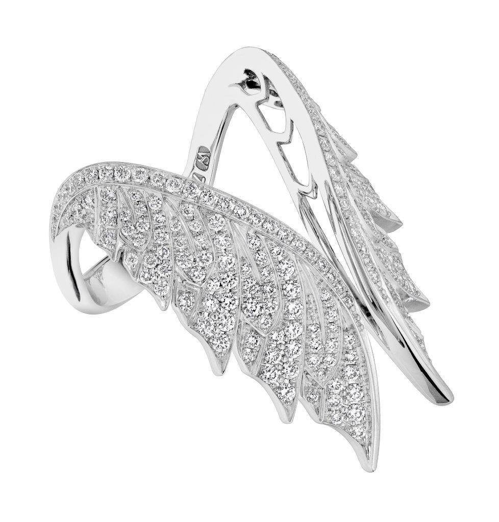 Stephen Webster Magnipheasant Open Tail Feather Ring, Size 6