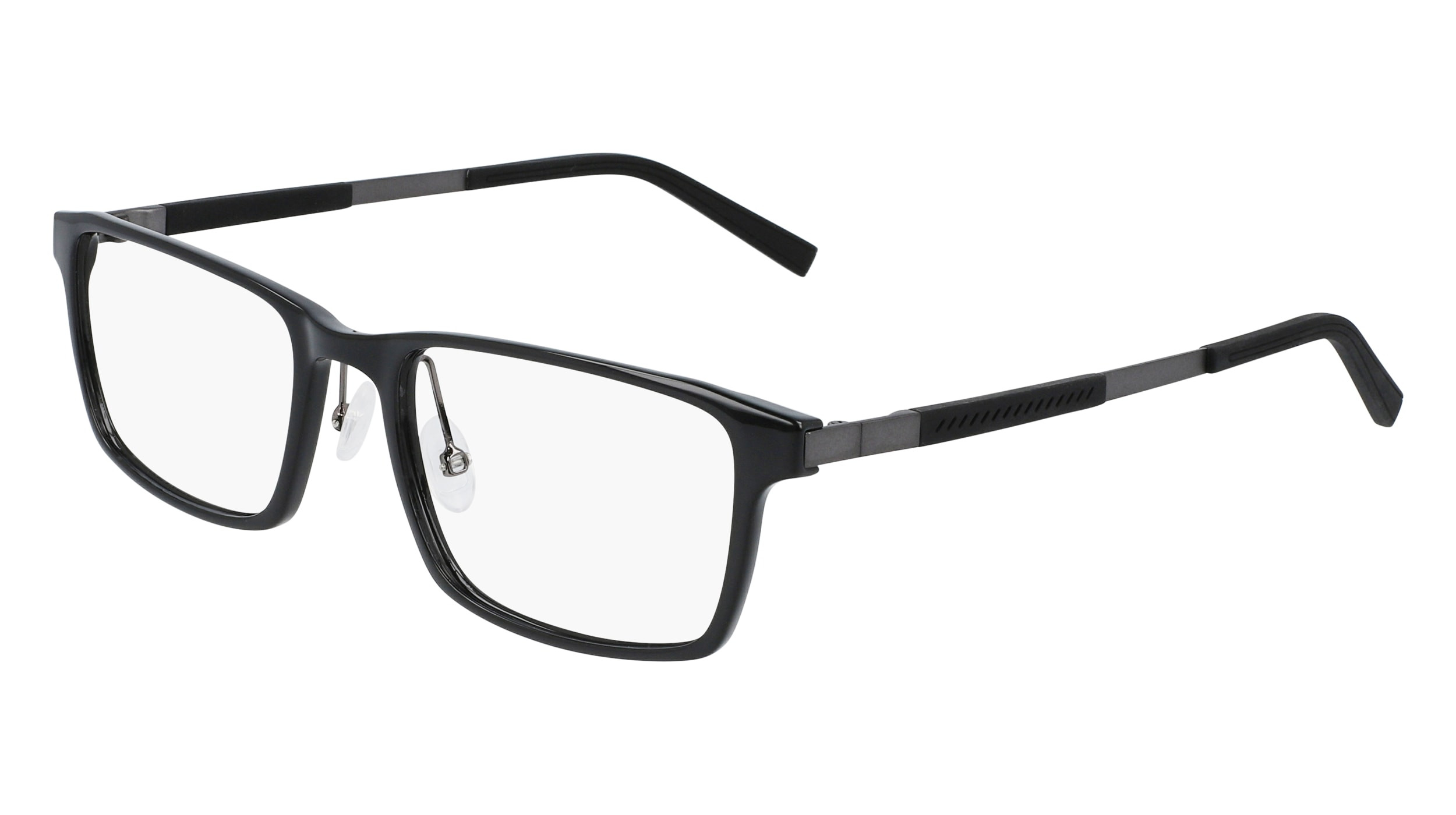 Flexon Demo Rectangular Mens Eyeglasses FLEXON EP8008 001 55