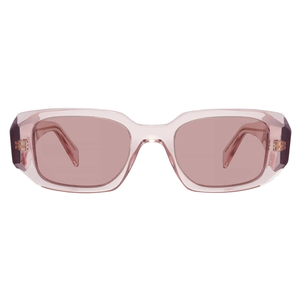 Prada Woman Sunglass PR 17WS -  Frame color: Transparent Peach, Lens color: Light Brown