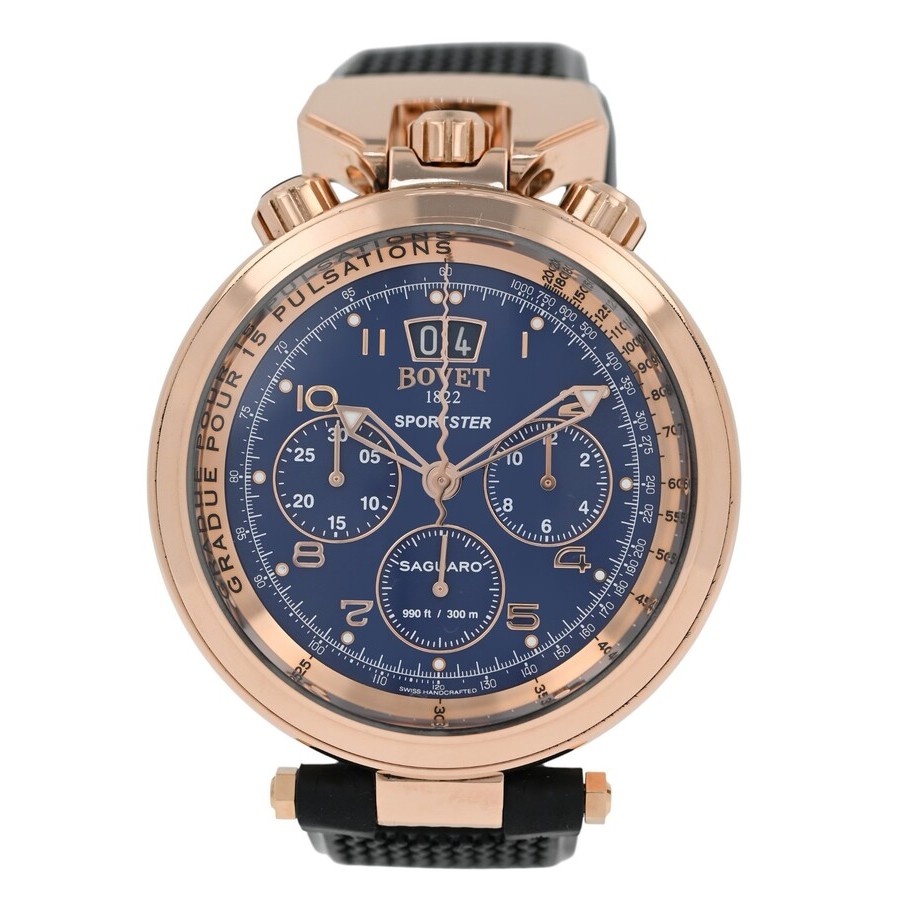 Bovet Sportster Chronograph Automatic Blue Dial Mens Watch SP0420-MA