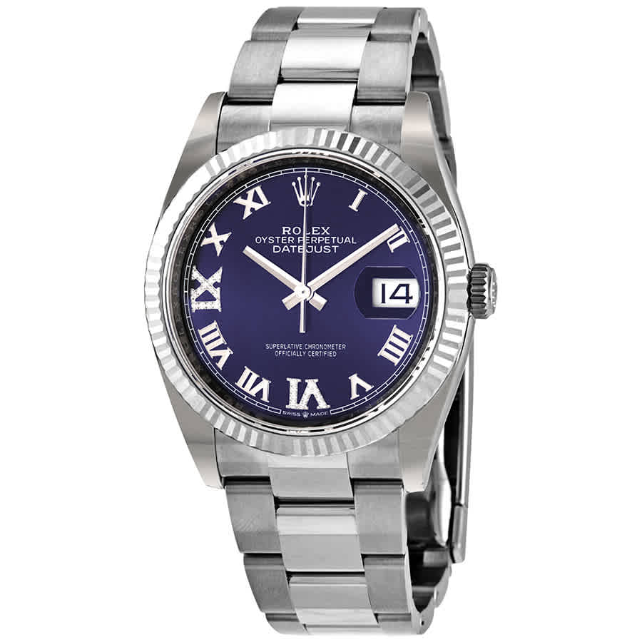 Rolex Datejust 36 Aubergine Sunburst Automatic Ladies Watch 1262340022