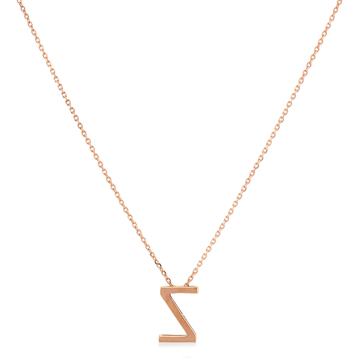 Vanrycke Abecedaire Rose Gold Letter Z Necklace