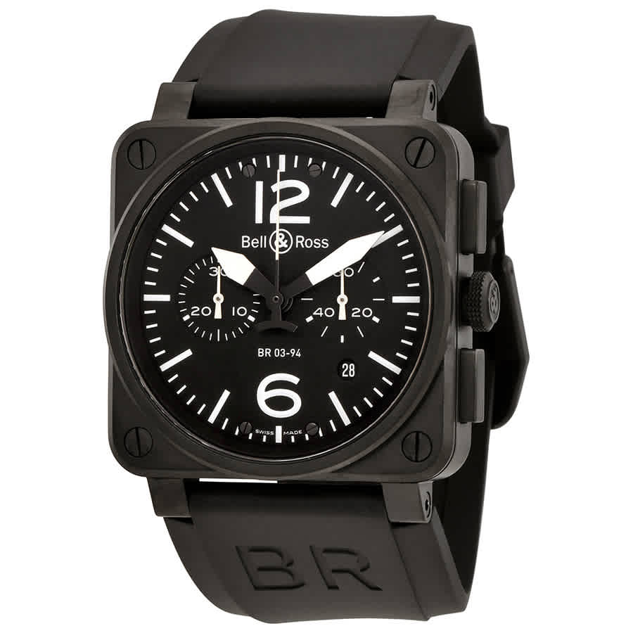 Bell and Ross Aviation Chronograph Automatic Mens Watch BR0394-BL-ST-CA 5590$