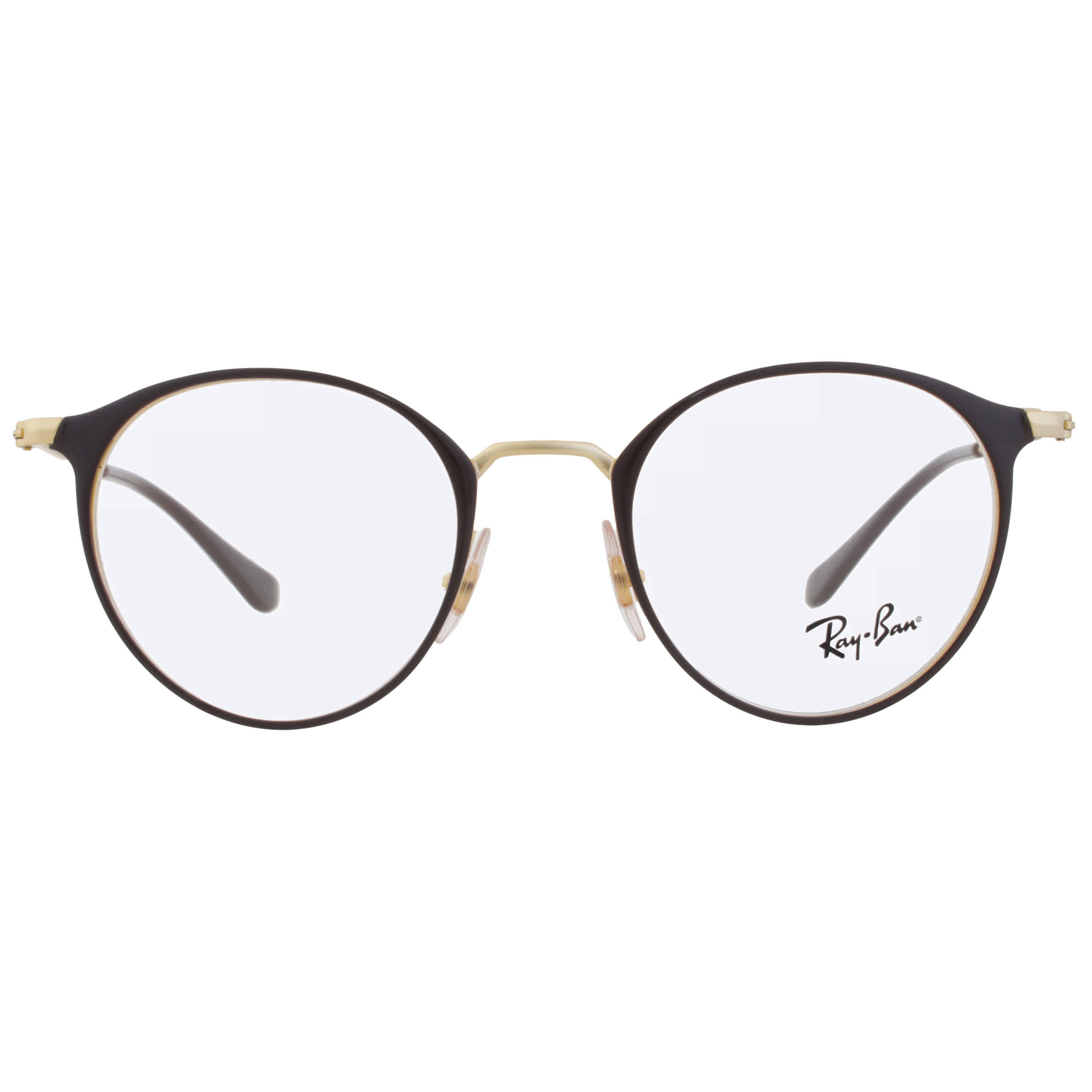 Ray-Ban RX6378 2905 Men's Glasses Brown Size 47 - Blue Light Block Available