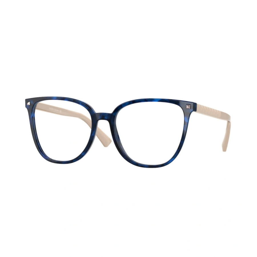 Valentino VA30595031 Acetate Frame with Clear Lenses Eyeglasses — Blue
