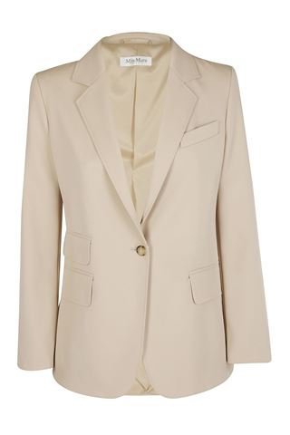 Max Mara Ladies Unno Gabardine Wool Single-breasted Blazer | eBay