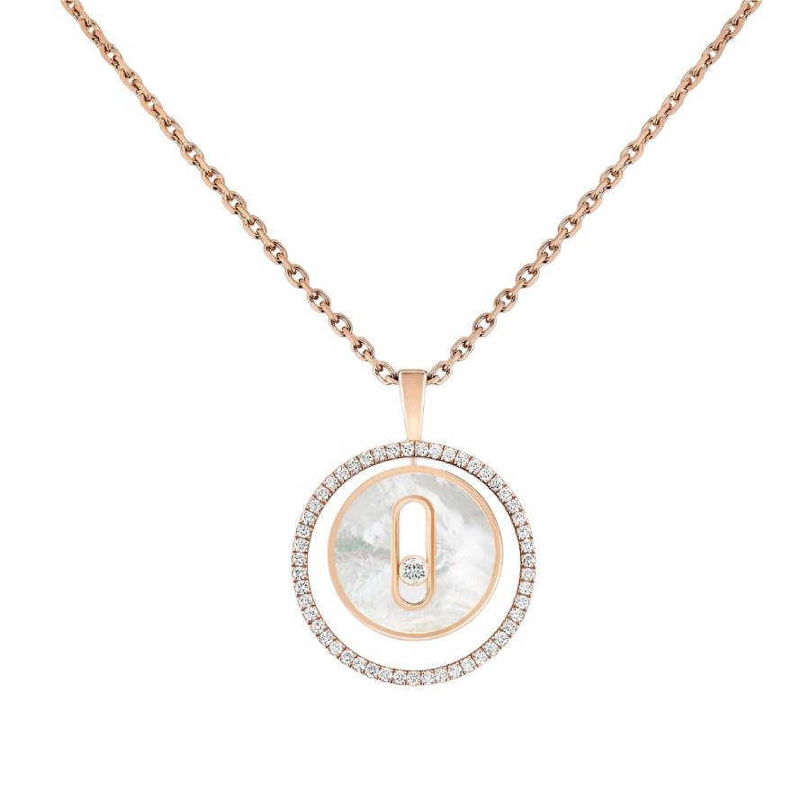 Messika Lucky Move 18k Rose Gold Diamond Necklace 2288$