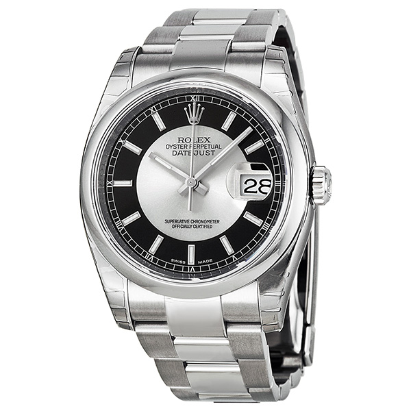 Preowned Rolex Datejust 36 Automatic Chronometer Mens Watch 116200BKRSO