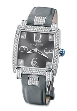 Ulysse Nardin Caprice Anthracite Grey Dial Satin Strap Automatic Ladies Watch 130-91AC-609 29800$