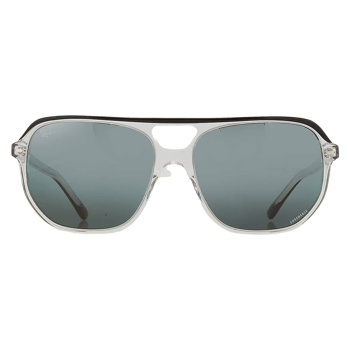 Ray-Ban Unisex Sunglass Bill One -  Frame color: Black On Transparent, Lens color: Silver/Blue Polarized+