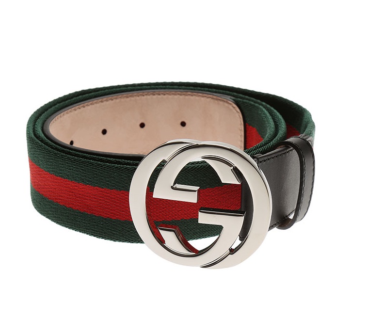 gucci web belt with g buckle