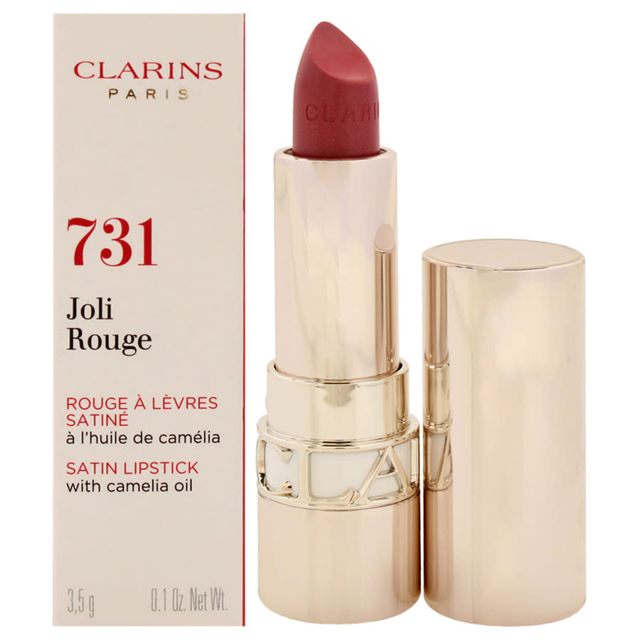 Clarins Ladies Joli Rouge Satin Lipstick 01 oz 731 Rose Berry Makeup 3666057117107 28$