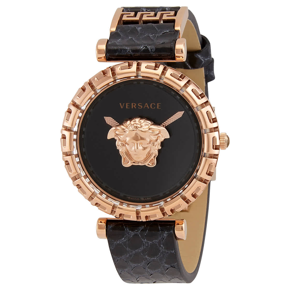 Versace Palazzo Empire Greca Quartz Black Dial Ladies Watch