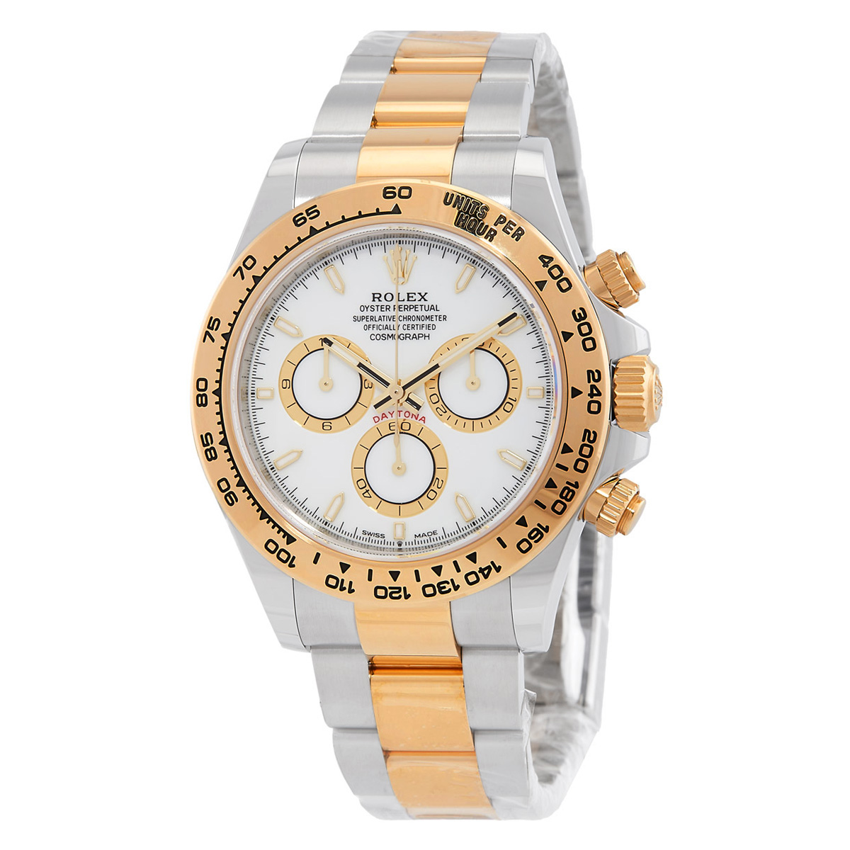 Preowned Rolex Daytona Chronograph White Dial Mens Watch 1265030001