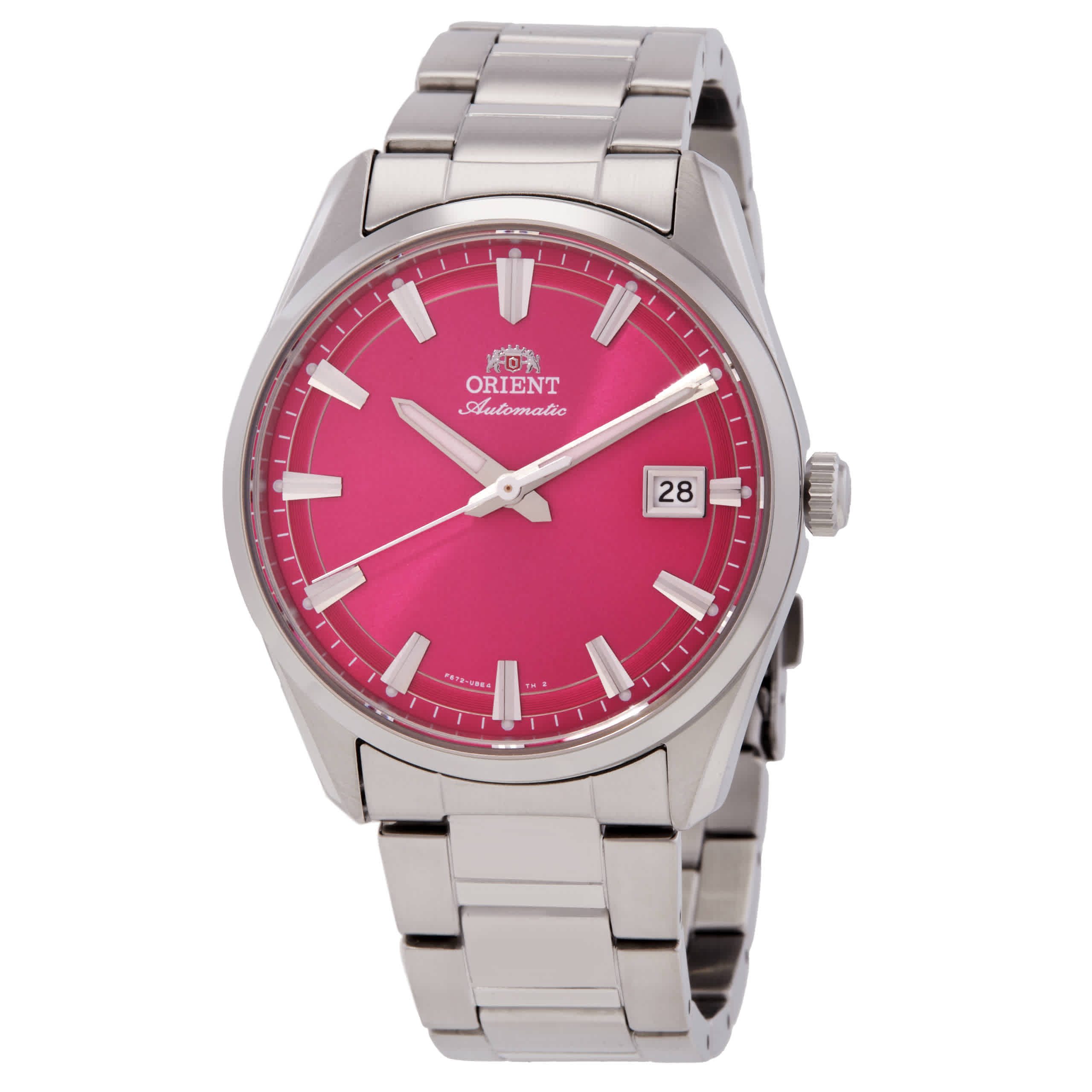 Orient Classic Stretto Date Automatic Pink Dial Watch RA-AC0R07P30B 221$