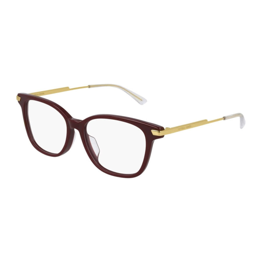 Bottega Veneta Ladies Red Square Eyeglass Frames BV1074OA 004