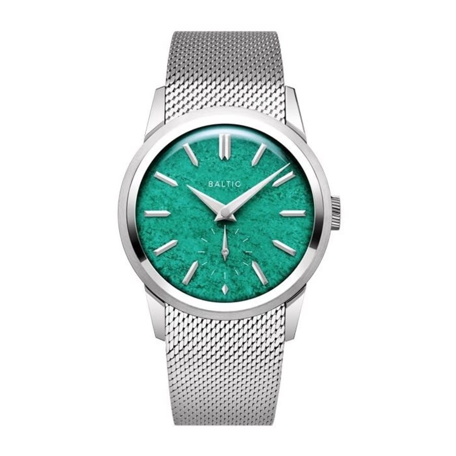 Baltic Prismic Stone Hand Wind Green Dial Mens Watch PrismJadeMesh 1495$