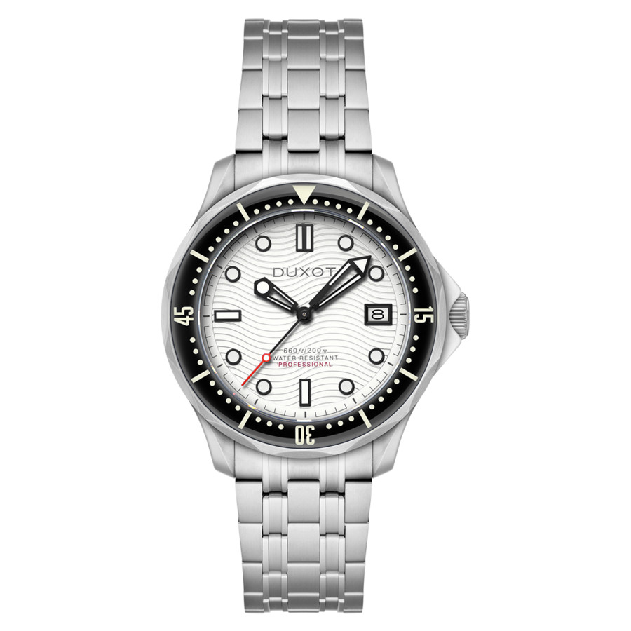 Duxot Henri Diver Automatic White Dial Mens Watch DX-2060-77 169$