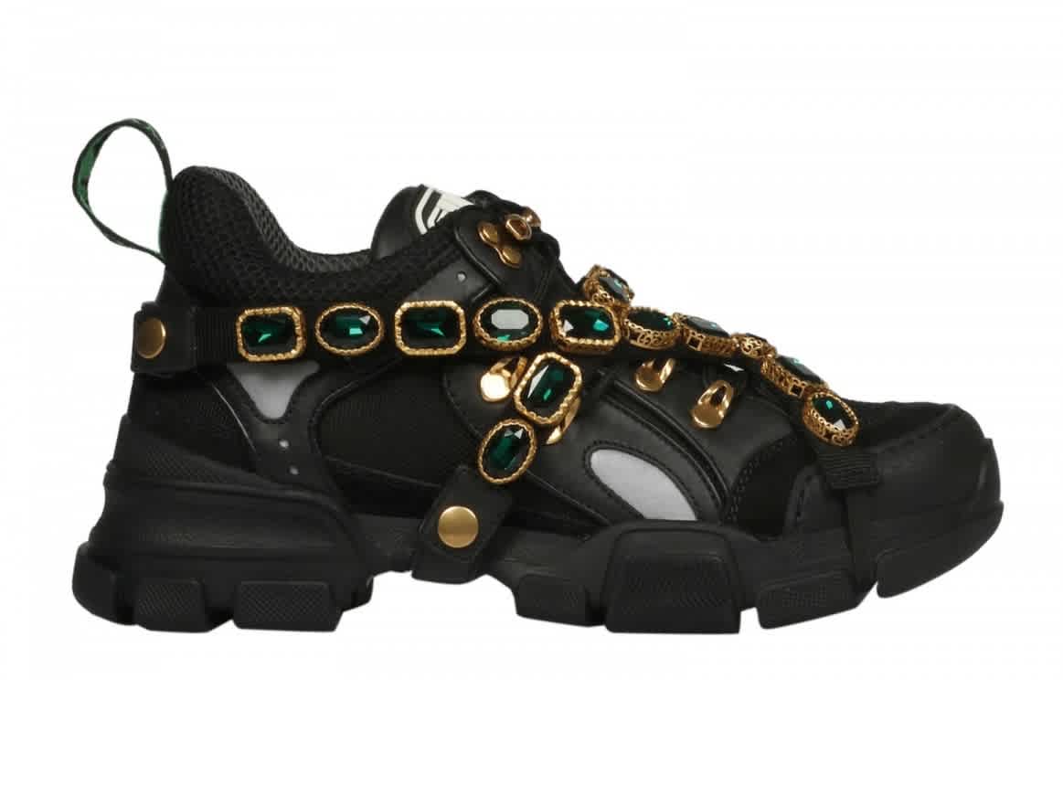 gucci flashtrek sneaker with removable crystals price