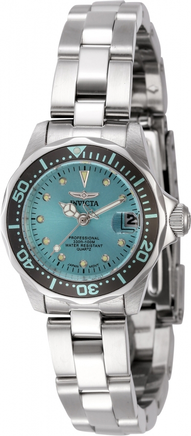 Женские кварцевые часы Invicta Pro Diver с синим циферблатом 45786