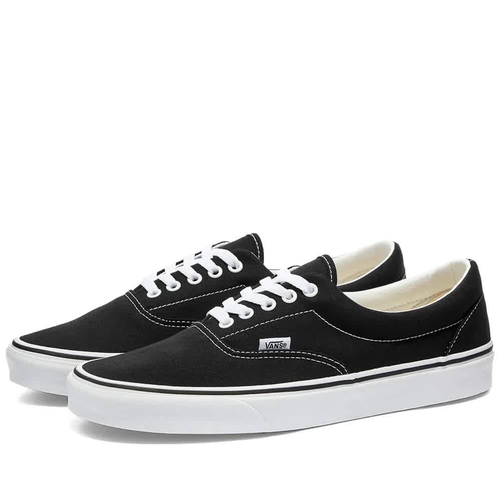 black low top vans mens