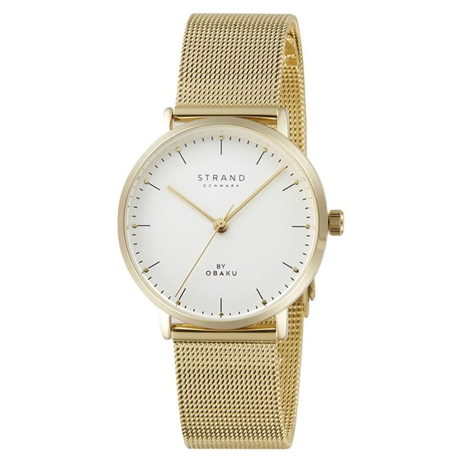 Obaku Gonone Quartz White Dial Ladies Watch S725LXGIMG-DG 53$