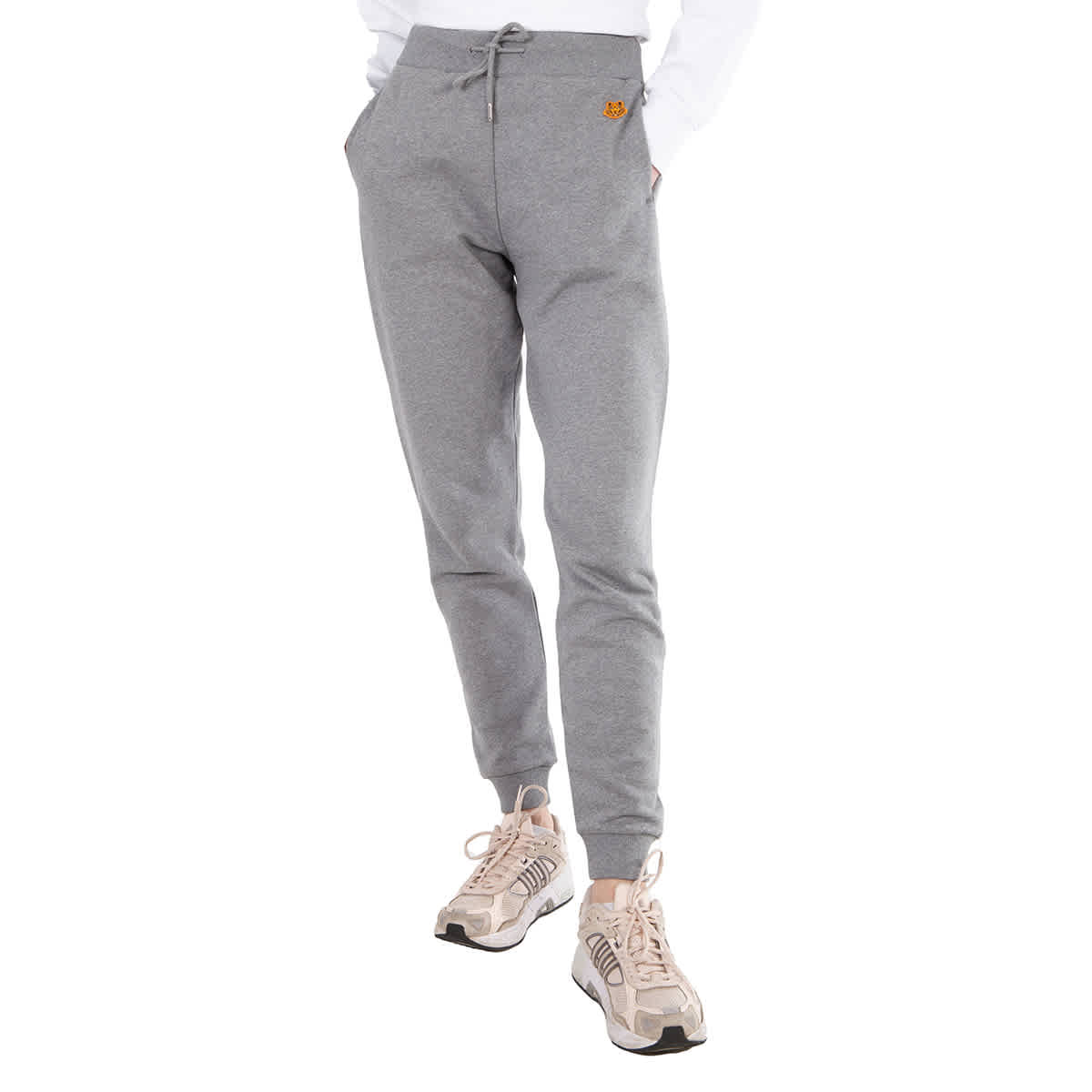 Kenzo Ladies Dove Grey Tiger Crest Cotton Joggers eBay