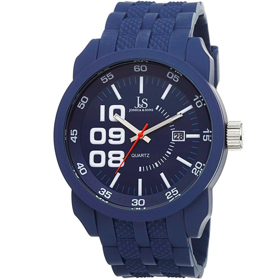 Joshua and Sons Classsic Quartz Blue Dial Mens Watch JS63BU