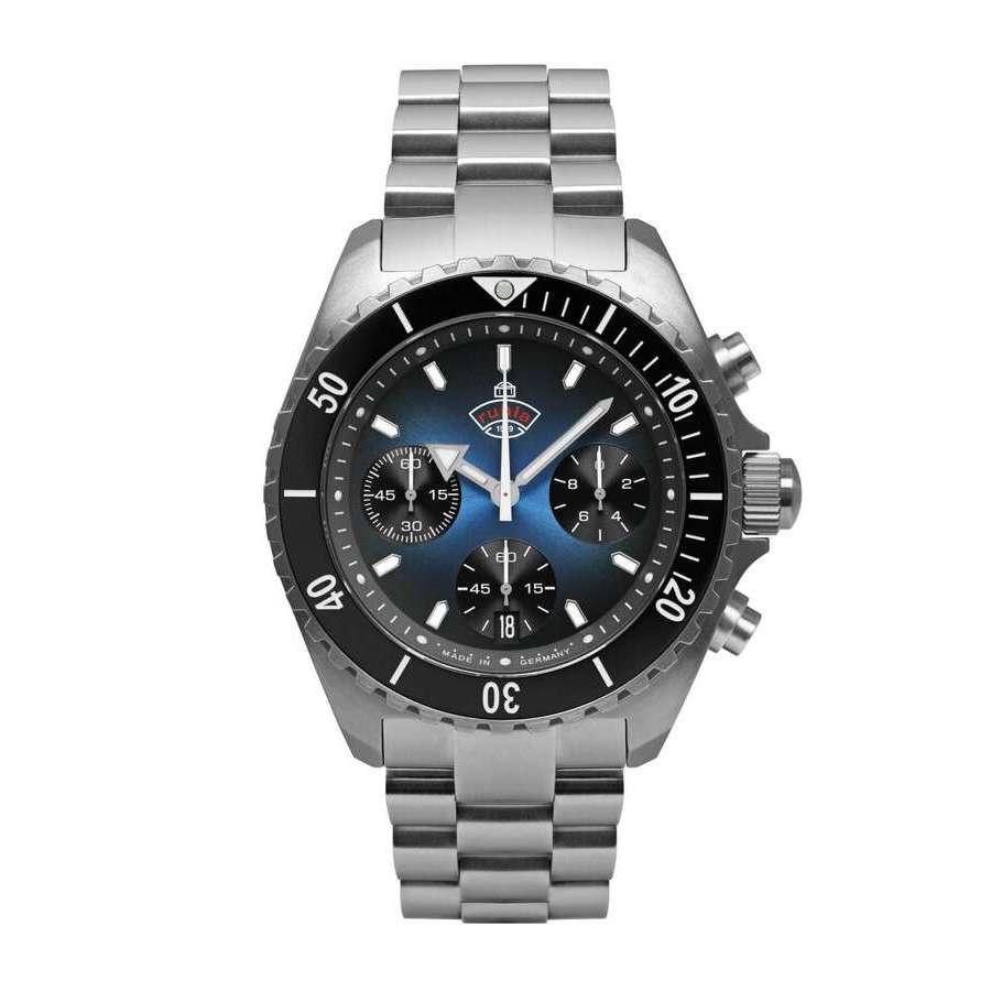 Ruhla Glasbach Cup Blue Dial Mens Watch 4970M3