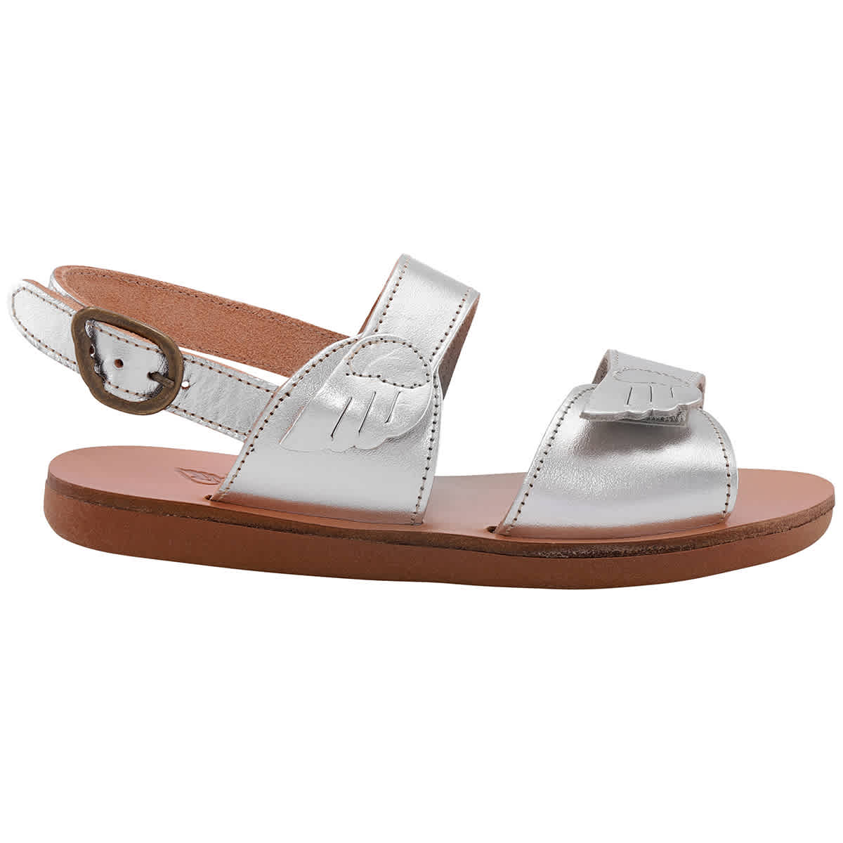 Ancient Greek Sandals Kids Silver Iliada Open Toe Sandals eBay