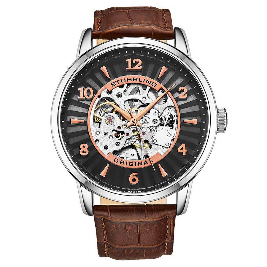 Stuhrling Original Legacy Black Dial Mens Watch M15852 115$