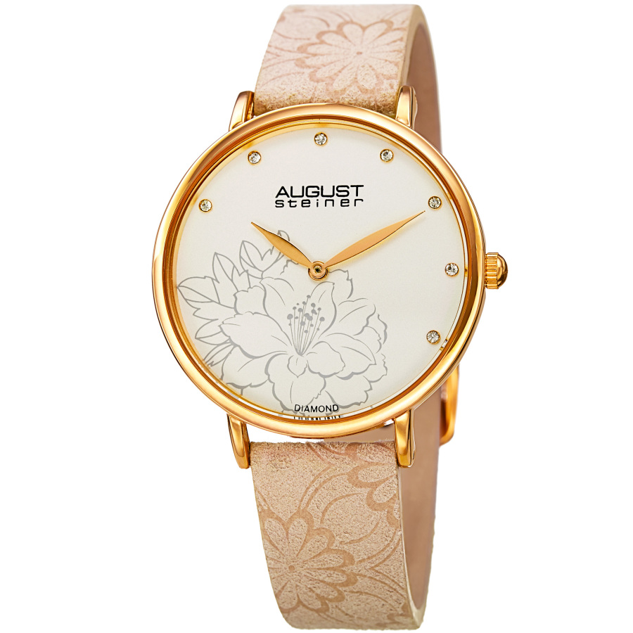 August Steiner Diamond Silver Dial Ladies Watch AS8242CM 47$