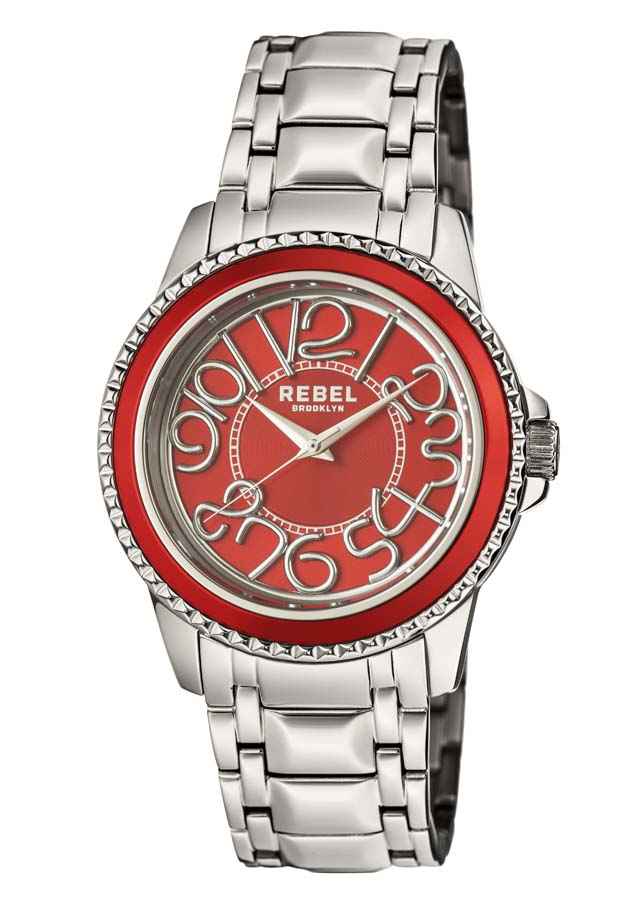 Rebel Williamsburg Red Dial Mens Watch RB107-4054 162$