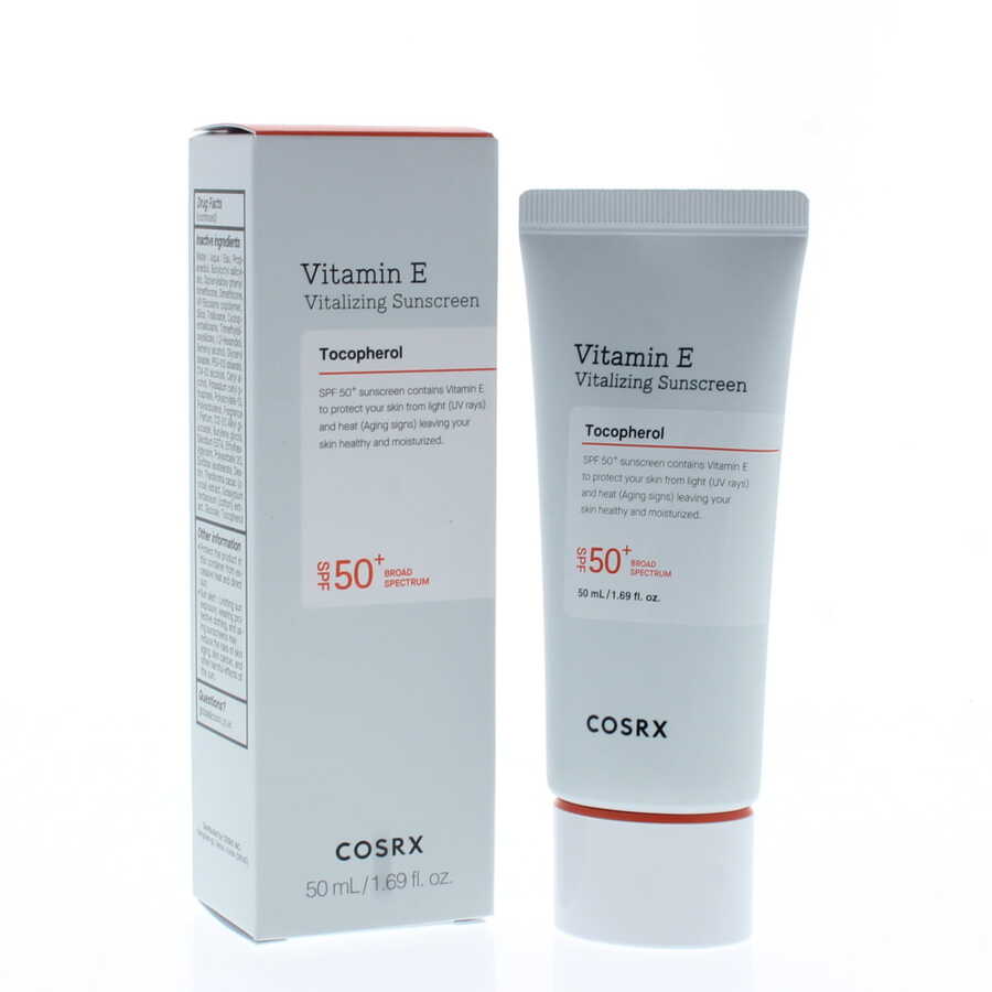 COSRX Vitamin E Vitalizing Sunscreen SPF 50 1.69 oz Skin Care 8809598454613