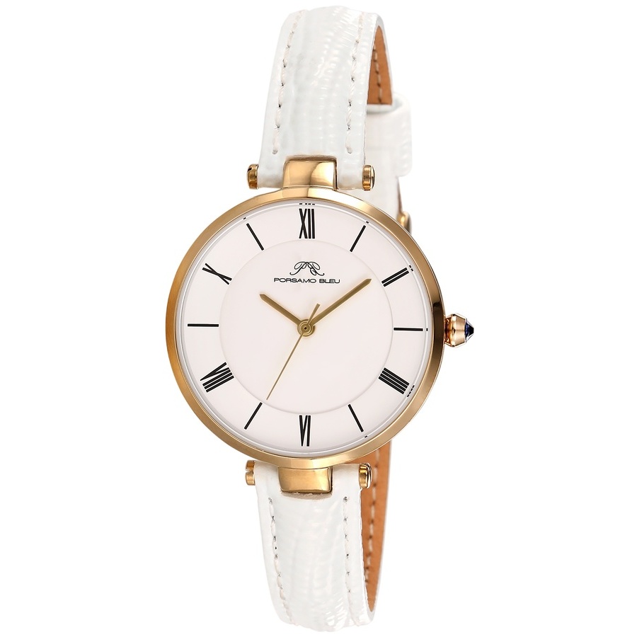 Porsamo Bleu Bellevue White Dial Ladies Watch 1481CBEL 155$