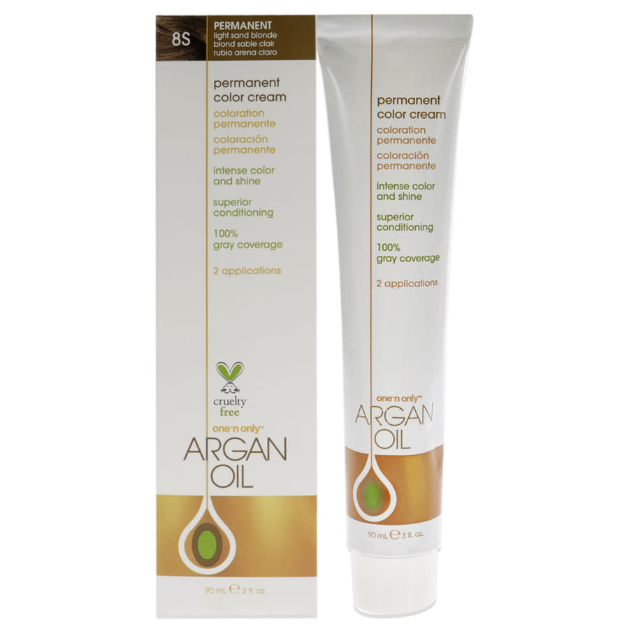 One n Only Argan Oil Permanent Color Cream 3 oz 8S Light Sand Blonde Hair Care 840061001307 13$