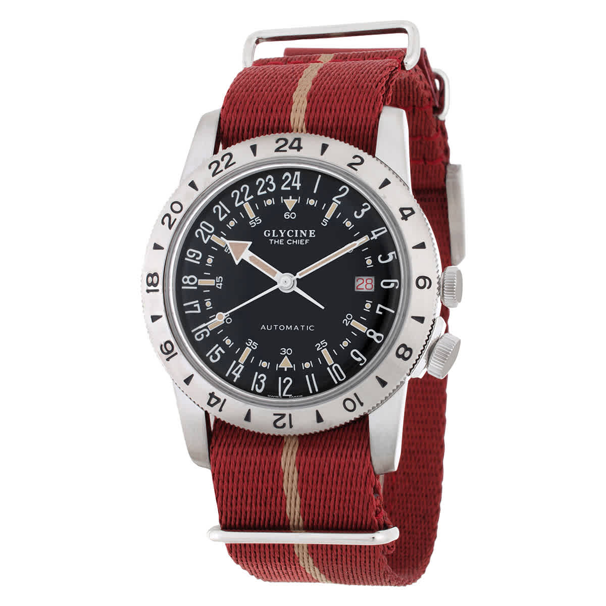 Glycine Airman Vintage The Chief Purist Automatic Black Dial Unisex Watch GL0474