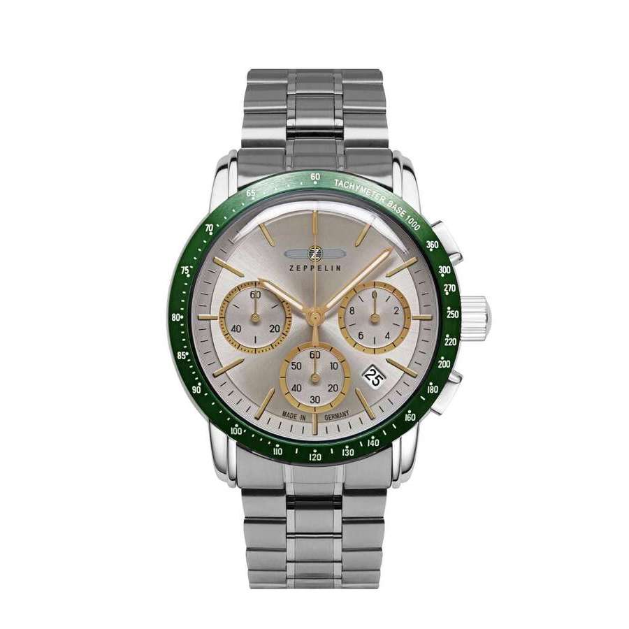 Zeppelin New York Silver-tone Dial Mens Watch 8878MB5
