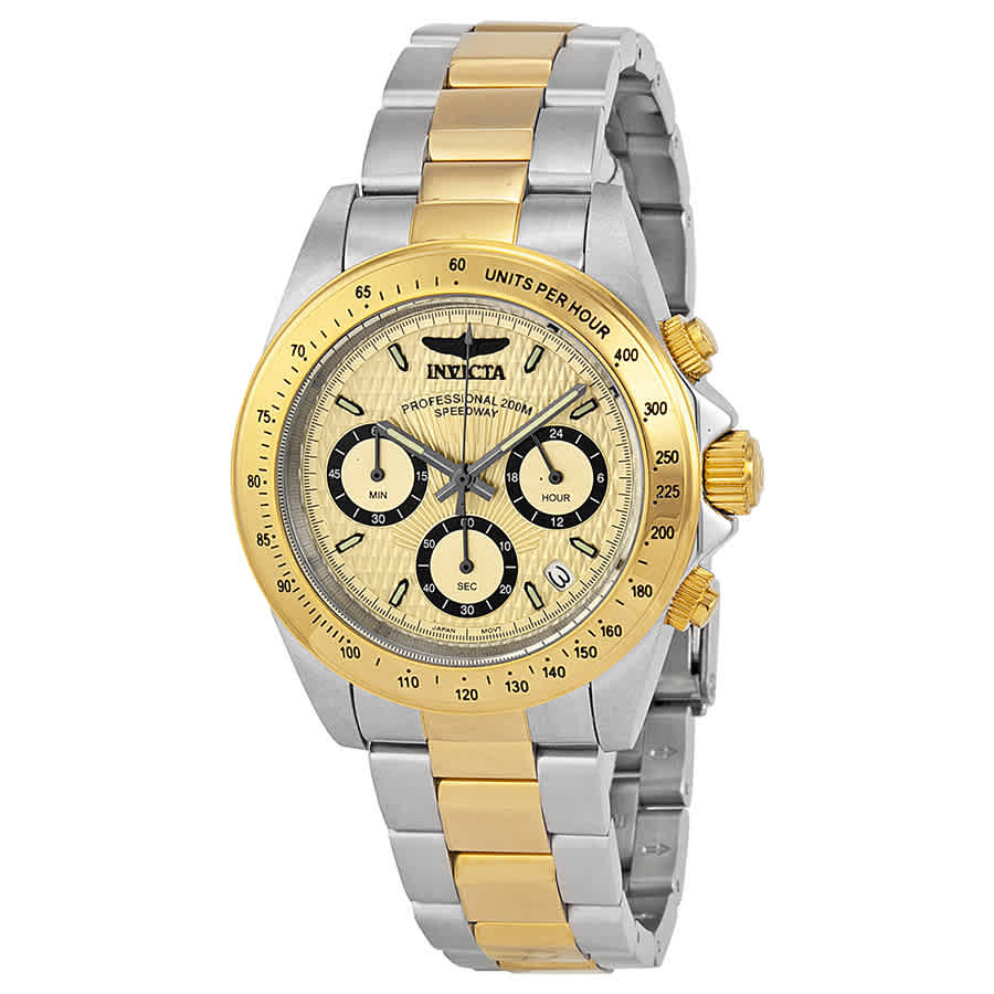 Invicta Speedway Analog Gold Dial Two-tone Mens Watch 14930 75$