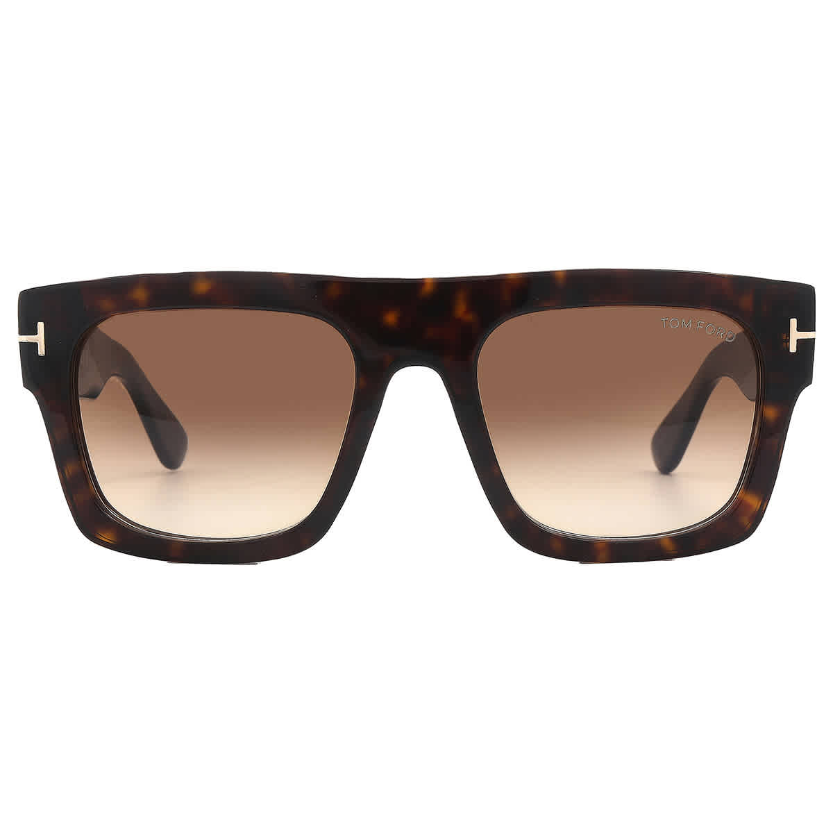 Tom Ford Fausto Gradient Brown Geometric Mens Sunglasses FT0711 52F 53